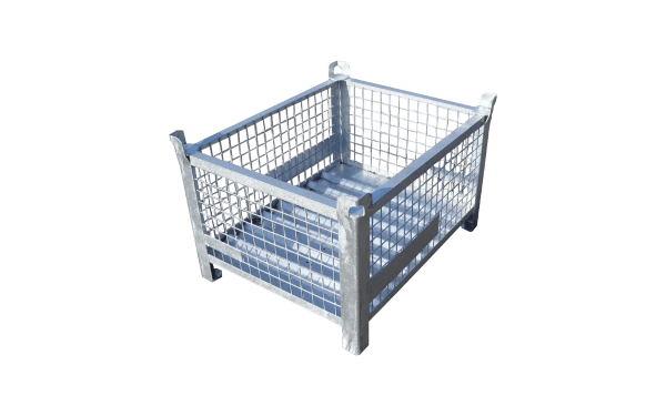Gitterbox, Gittercontainer mit 4 Wänden
